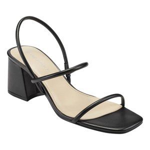 Marc Fisher Galvin Leather Block Heel Strappy Sandal
